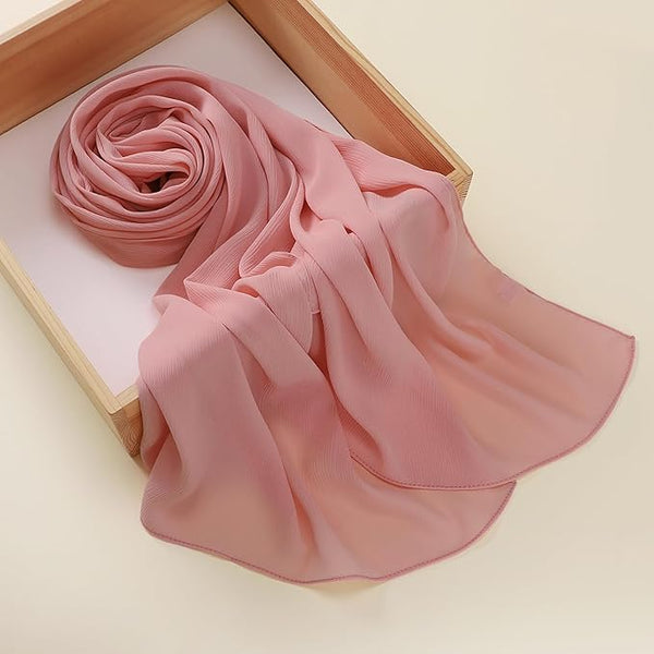 Plain Georgette Chiffon Scarves Color 12