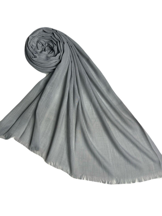 Lawn Plain Premium Hijabs Color Gray