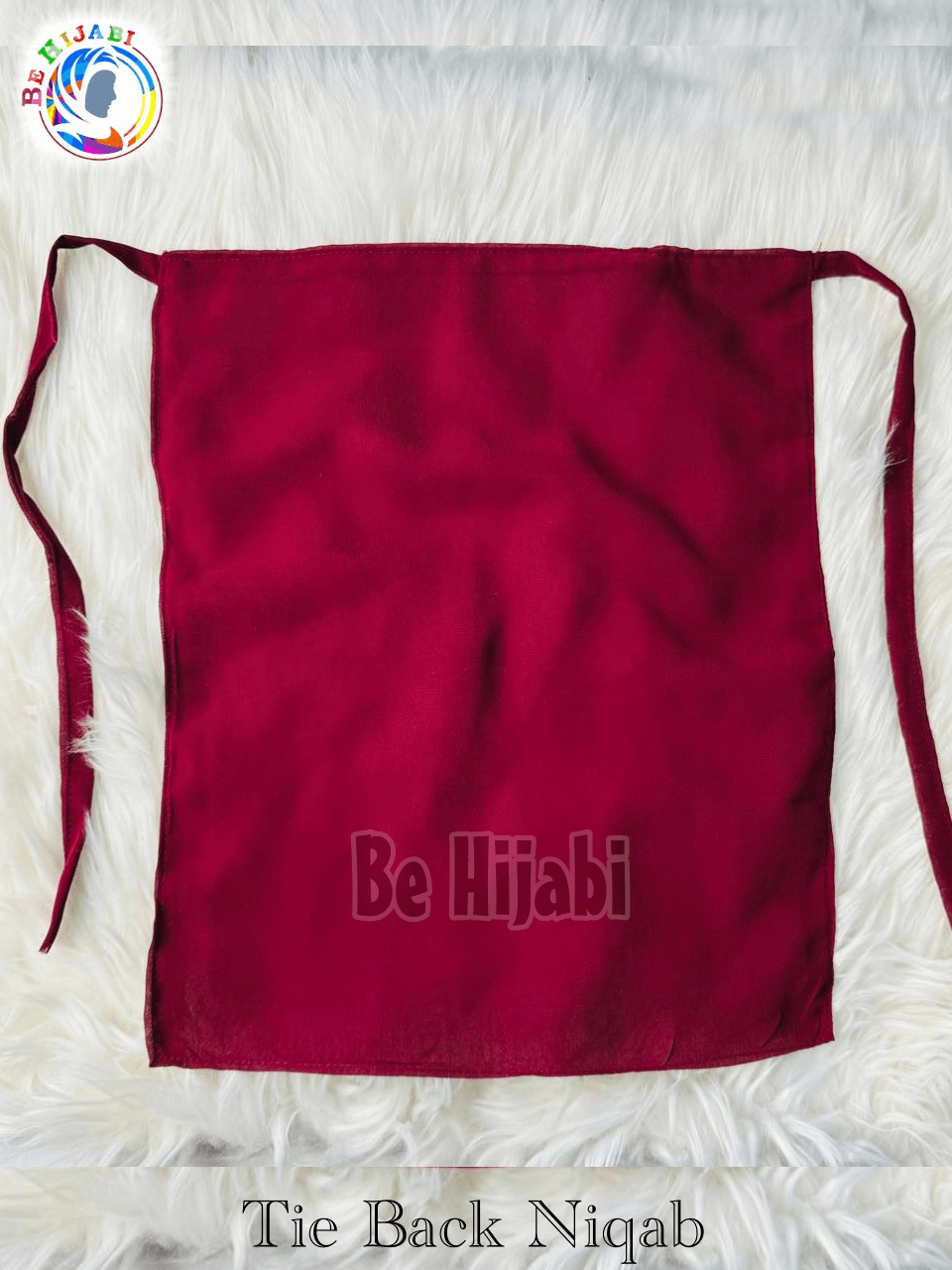 Tie Back Niqabs Maroon