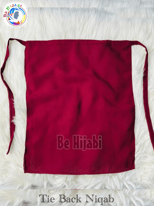 Tie Back Niqabs Maroon