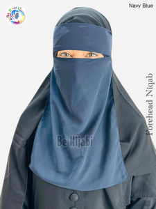 Forehead Niqabs Color Navy Blue