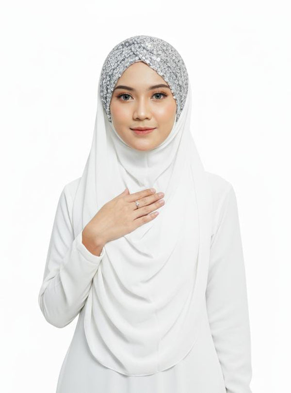 Bridal Hijab Shining Star 2.0 White