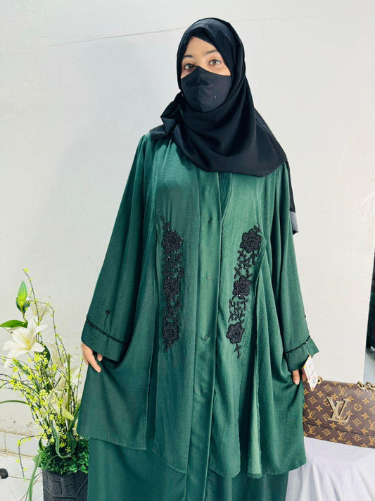 Cutdana Work Abaya Design 1