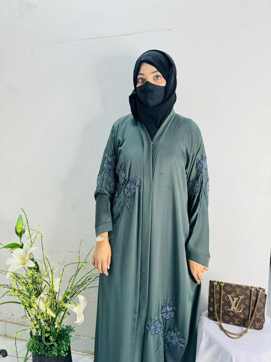 Cutdana Work Abaya Design 5