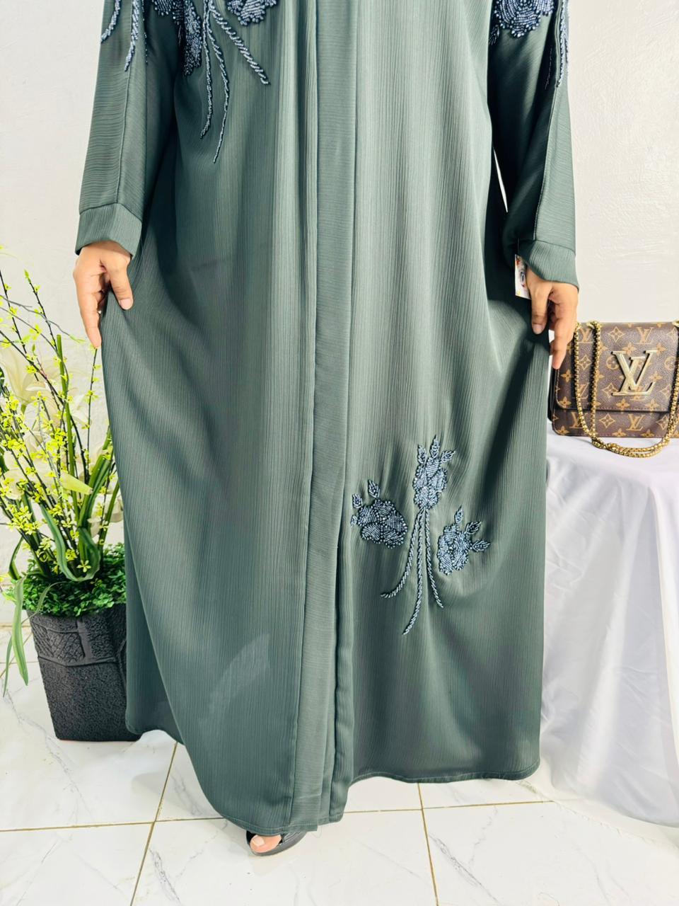 Cutdana Work Abaya Design 5