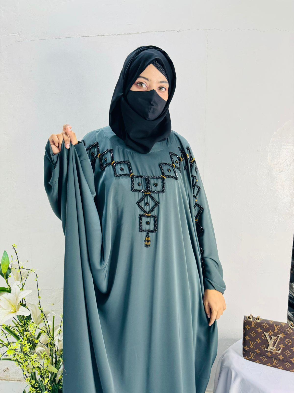 Cutdana Work Abaya Design 9