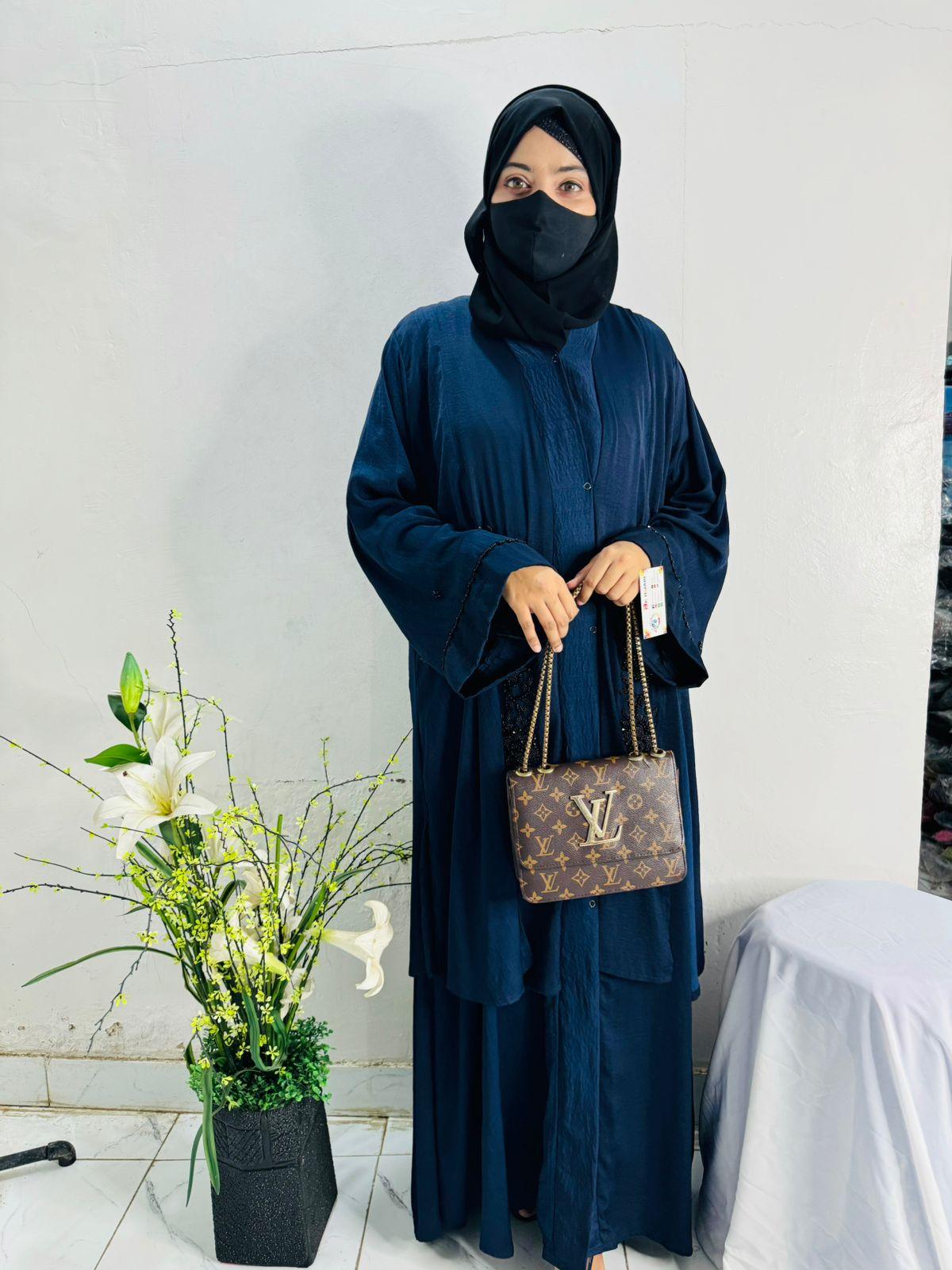 Cutdana Work Abaya Design 11