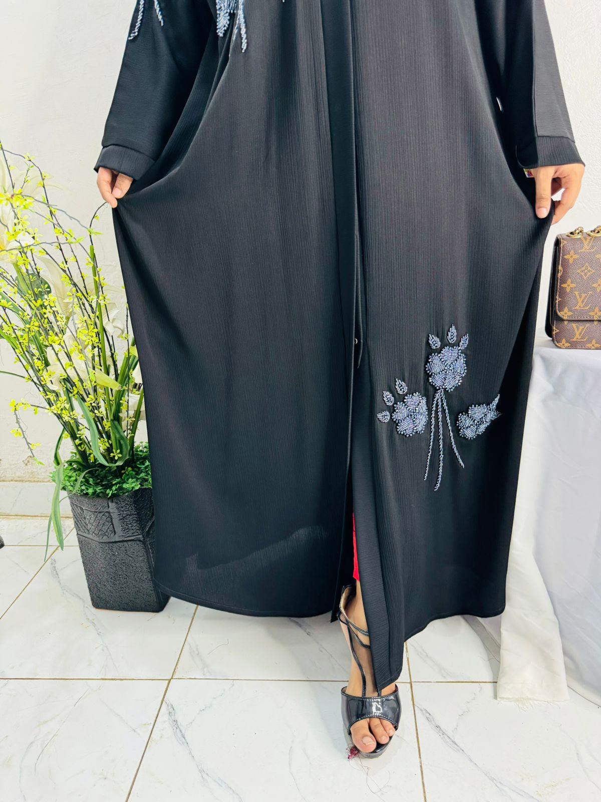 Cutdana Work Abaya Design 12