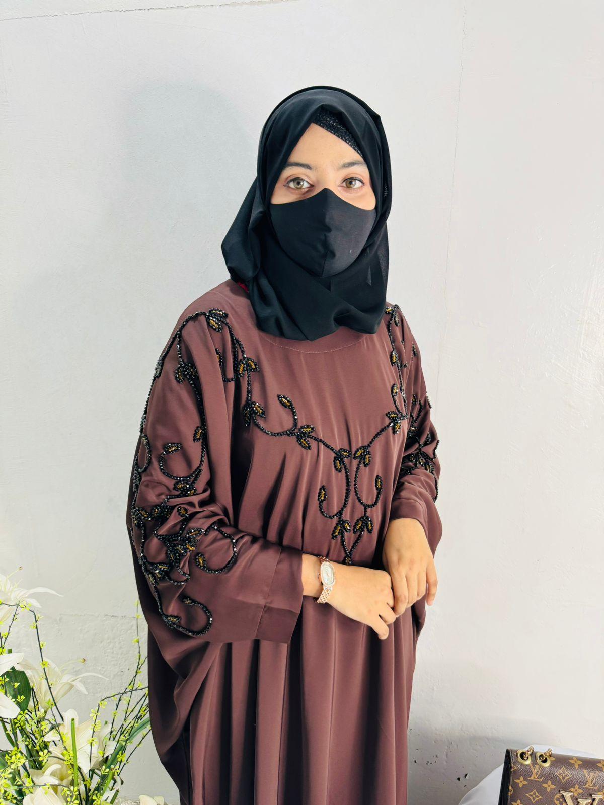 Cutdana Work Abaya Design 14