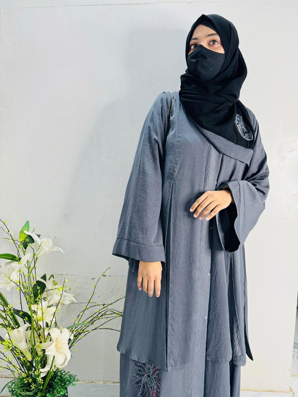 Cutdana Work Abaya Design 15