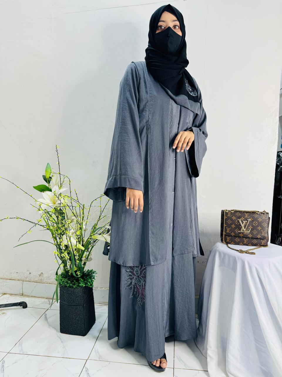 Cutdana Work Abaya Design 15