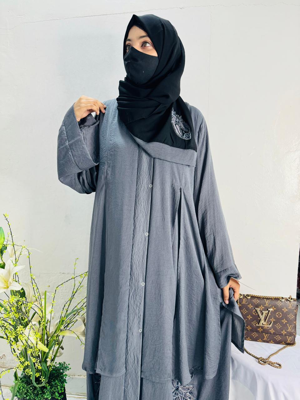 Cutdana Work Abaya Design 15