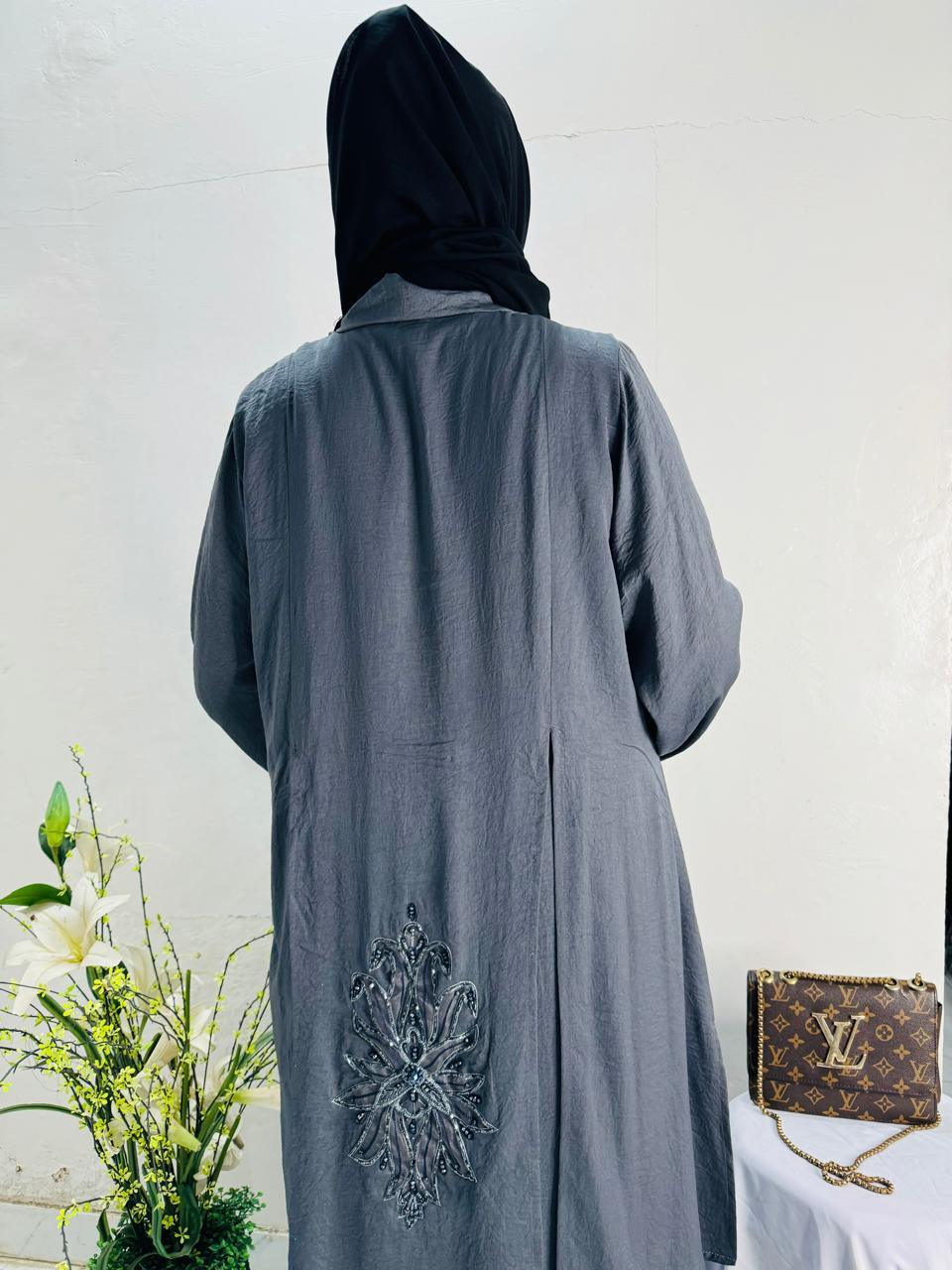 Cutdana Work Abaya Design 15