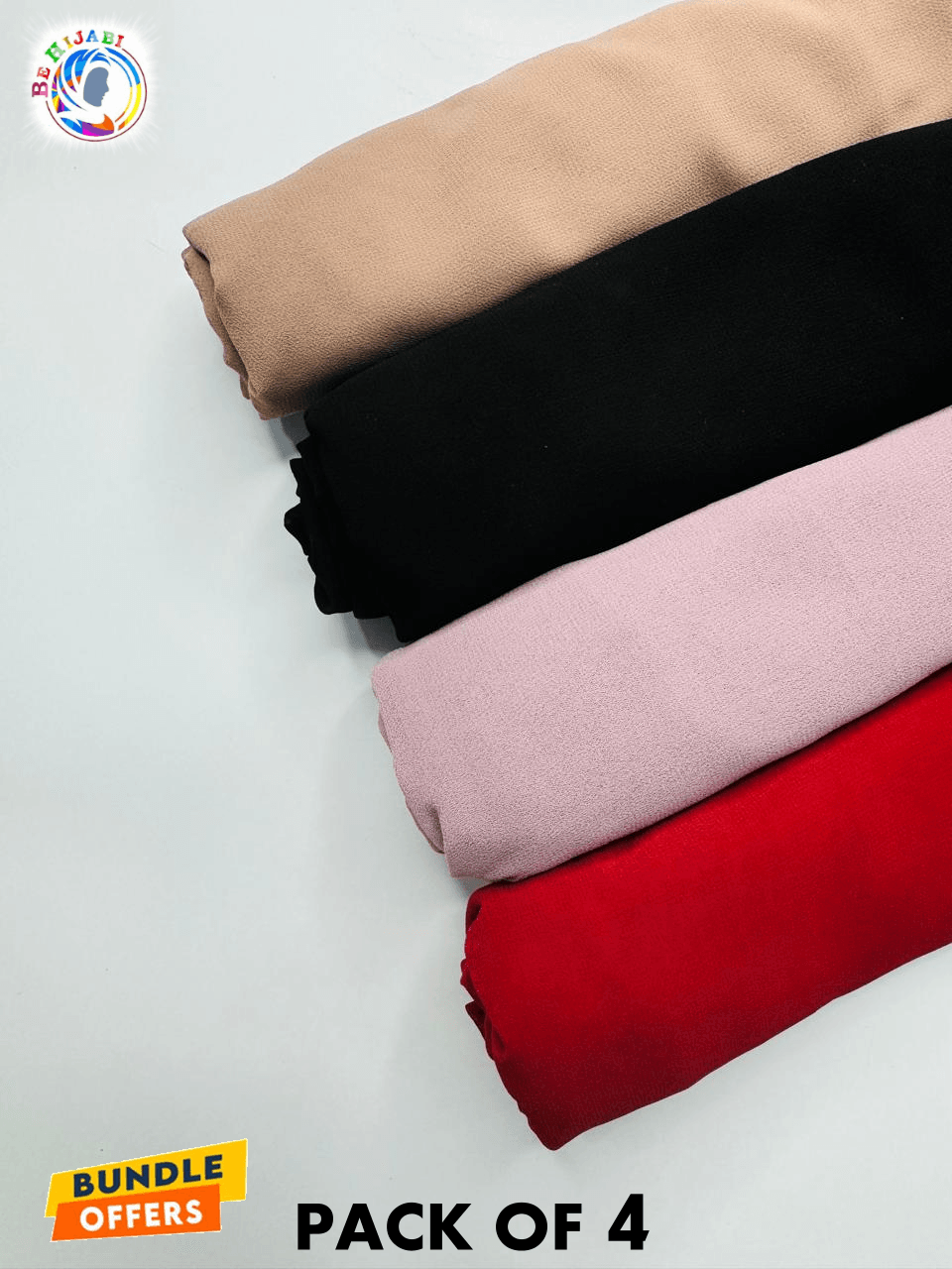 Georgette Chiffon Hijabs & Scarves Deal 10 ( Pack of 4 )