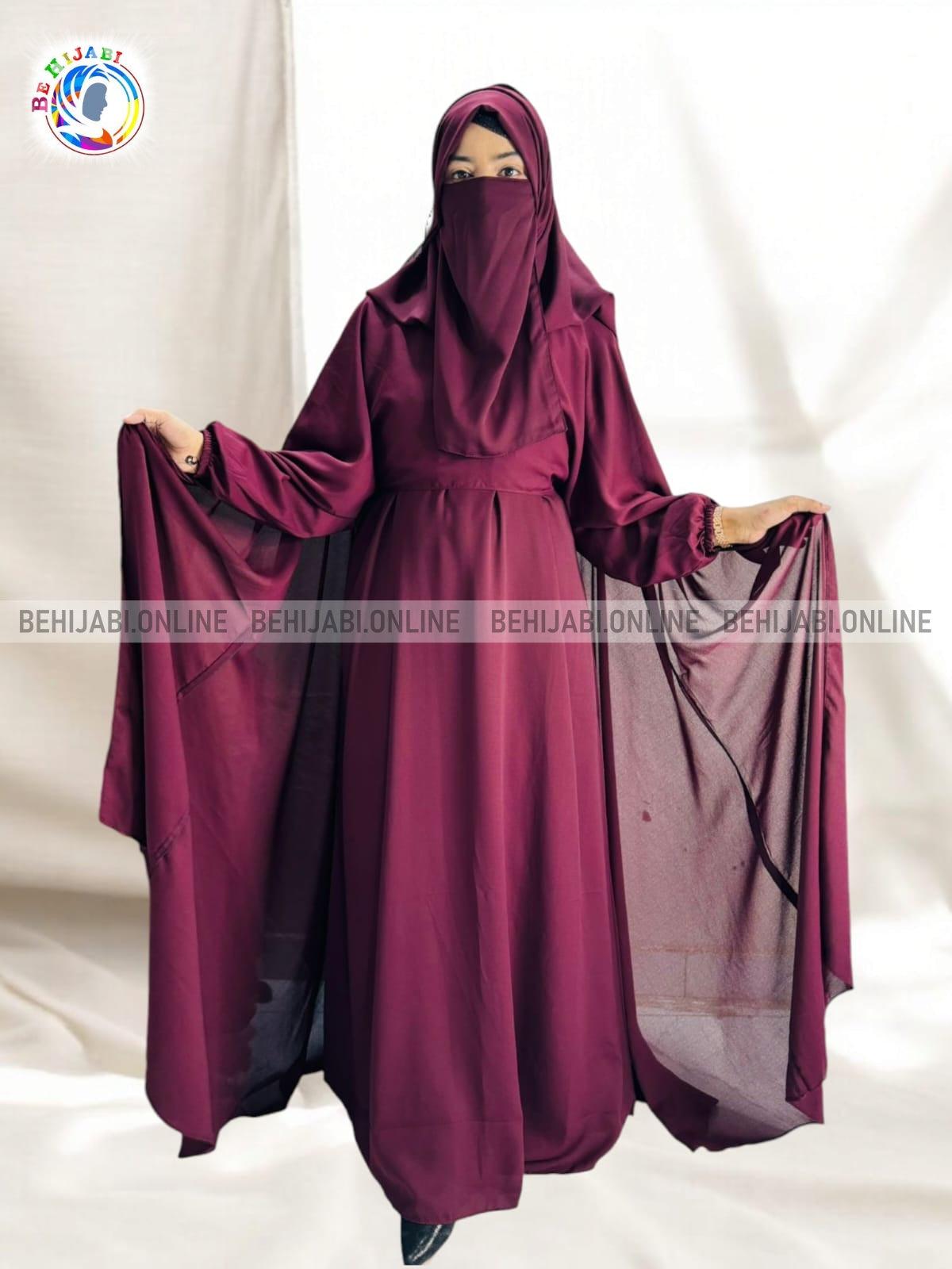 Princess Abaya - Maroon