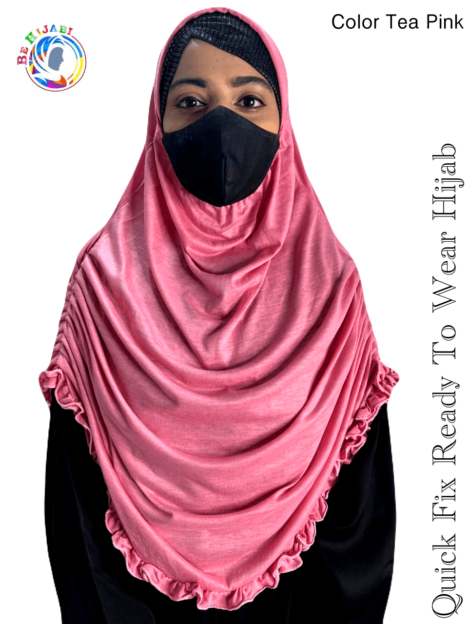 Quick Fix Plating Ready To Wear Hijab Pink