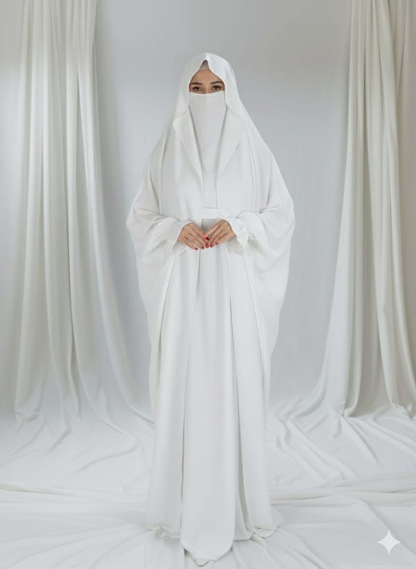 PREMIUM SAUDI JILBAB - White