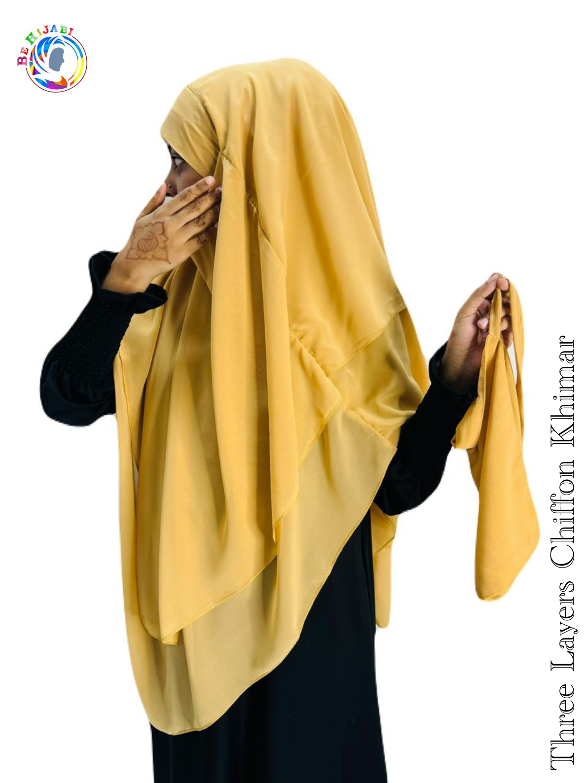 Three Layers Chiffon Khimar Color 23