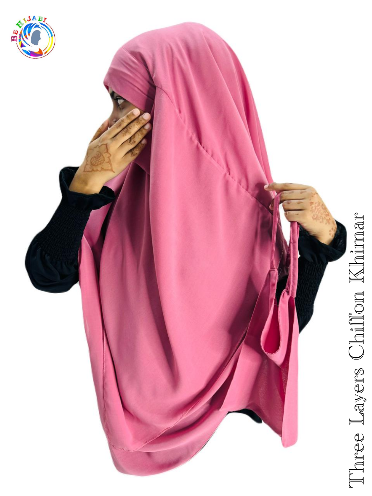 Three Layers Chiffon Khimar Color 24