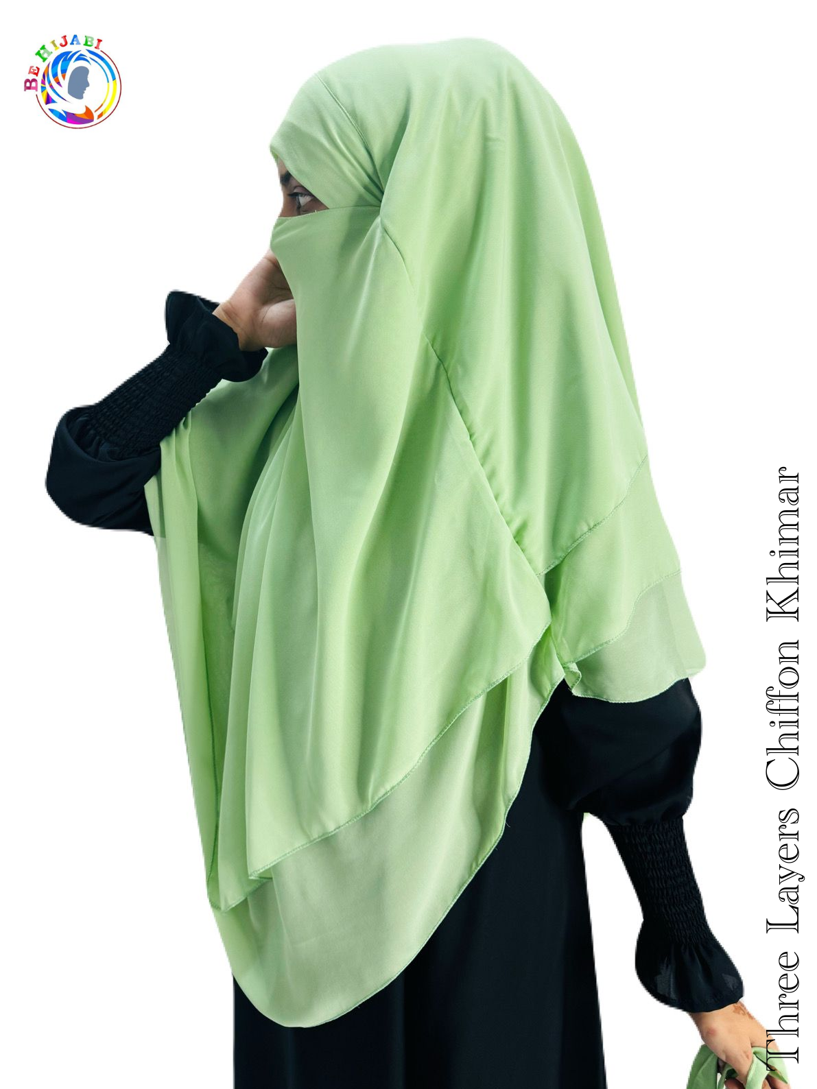 Three Layers Chiffon Khimar Color 25