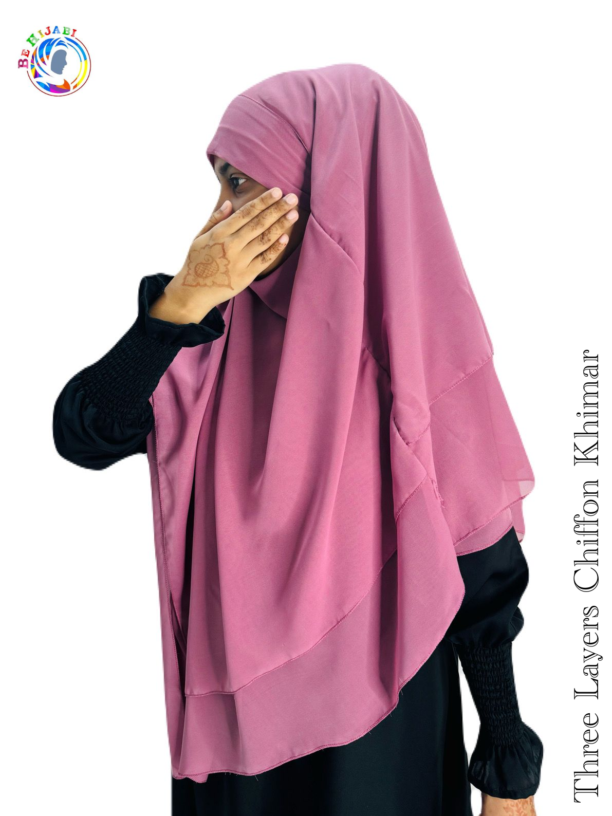 Three Layers Chiffon Khimar Color 26