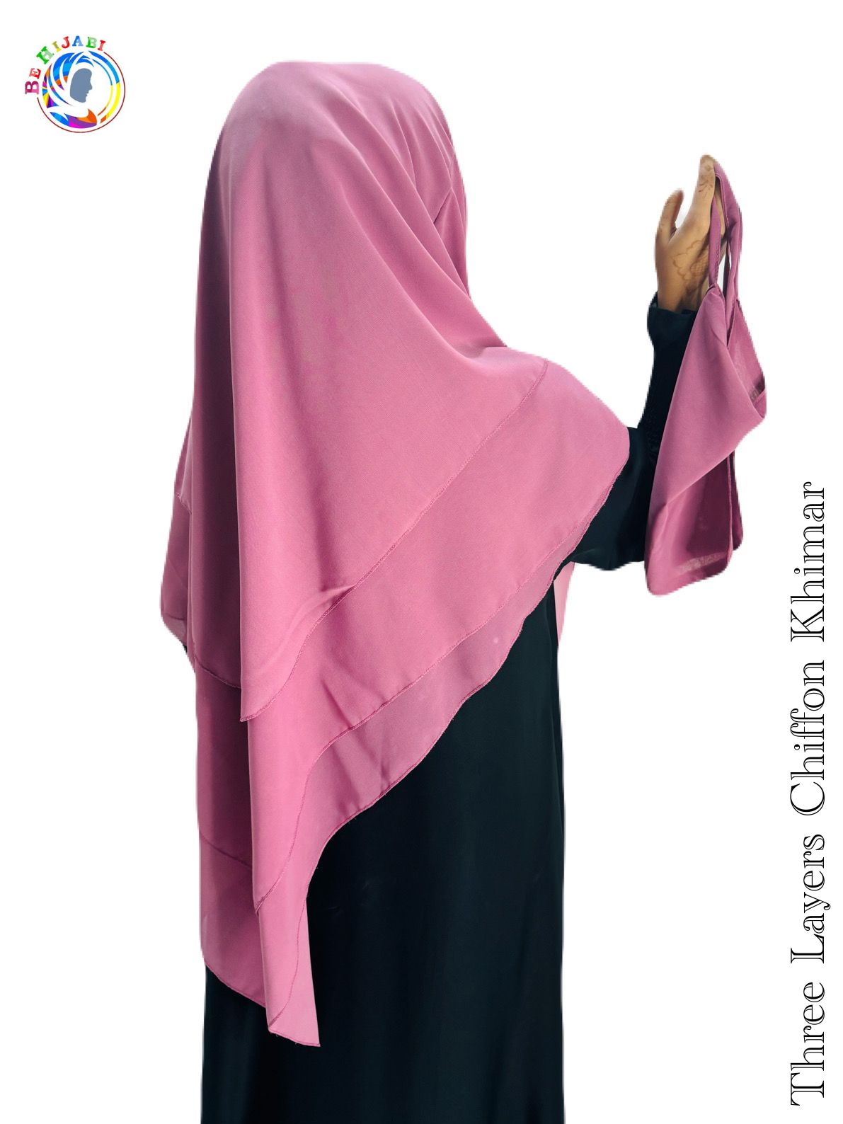 Three Layers Chiffon Khimar Color 26