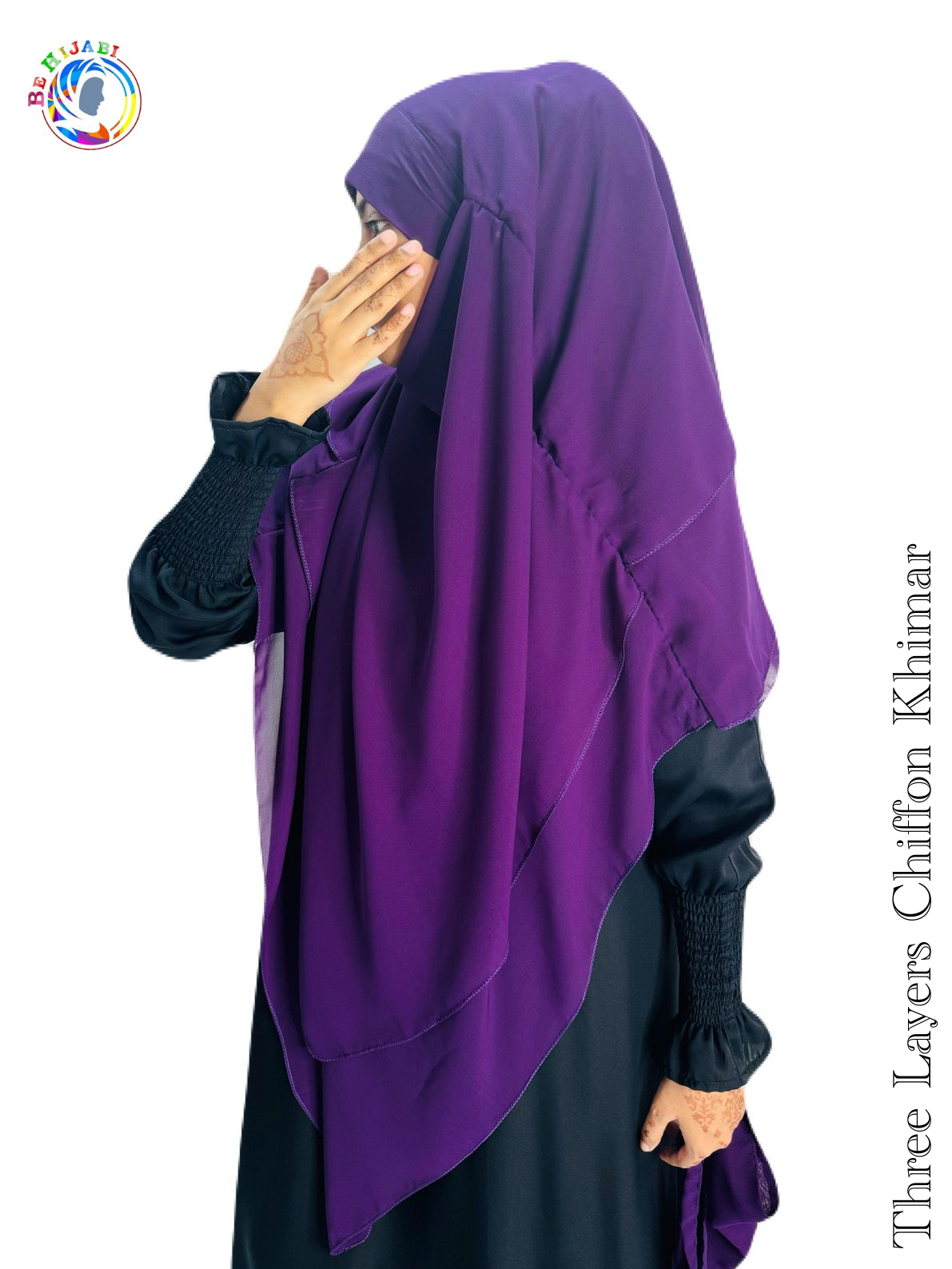 Three Layers Chiffon Khimar Color 27