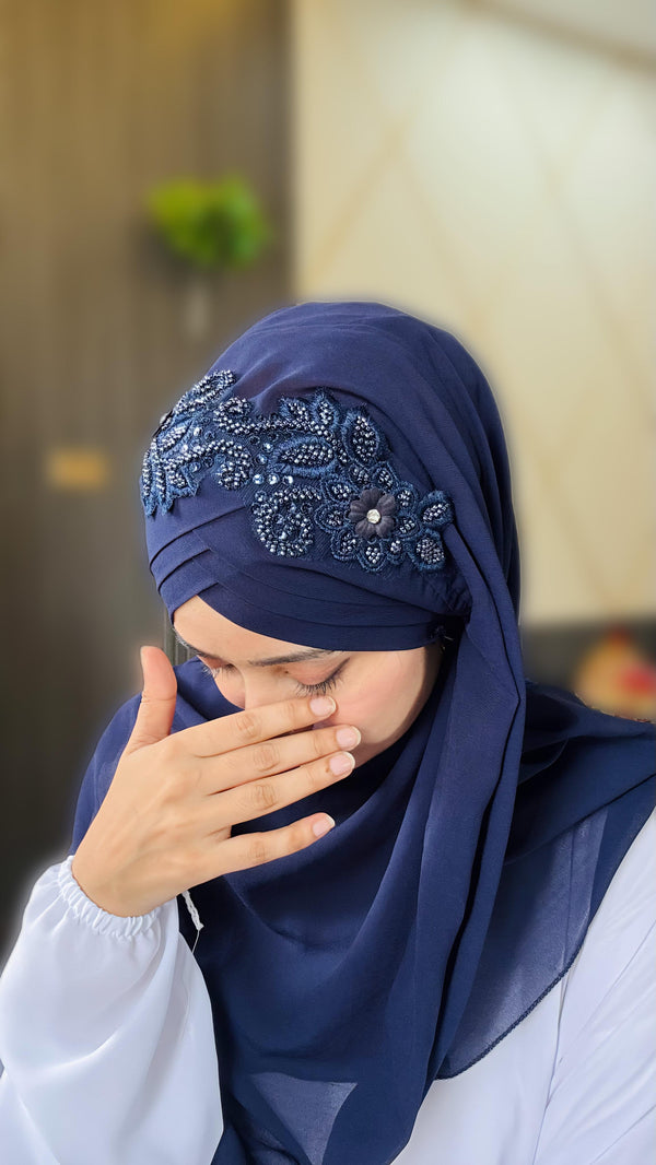 Cutwork Ready to Wear Hijab Colors Available