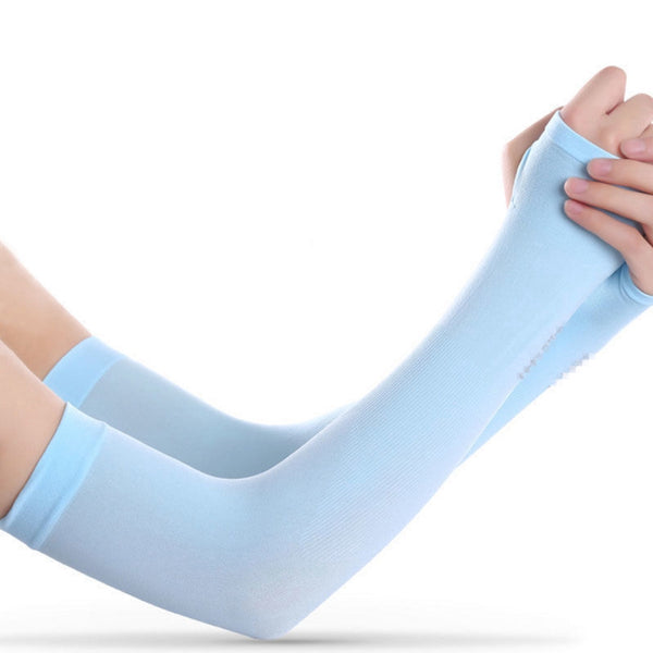 Ice Fabric Arm Sleeves Color ice Blue
