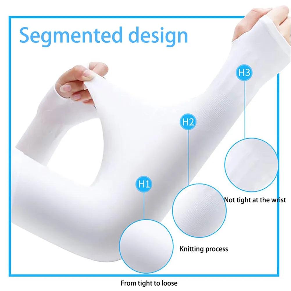 Ice Fabric Arm Sleeves Color Skin