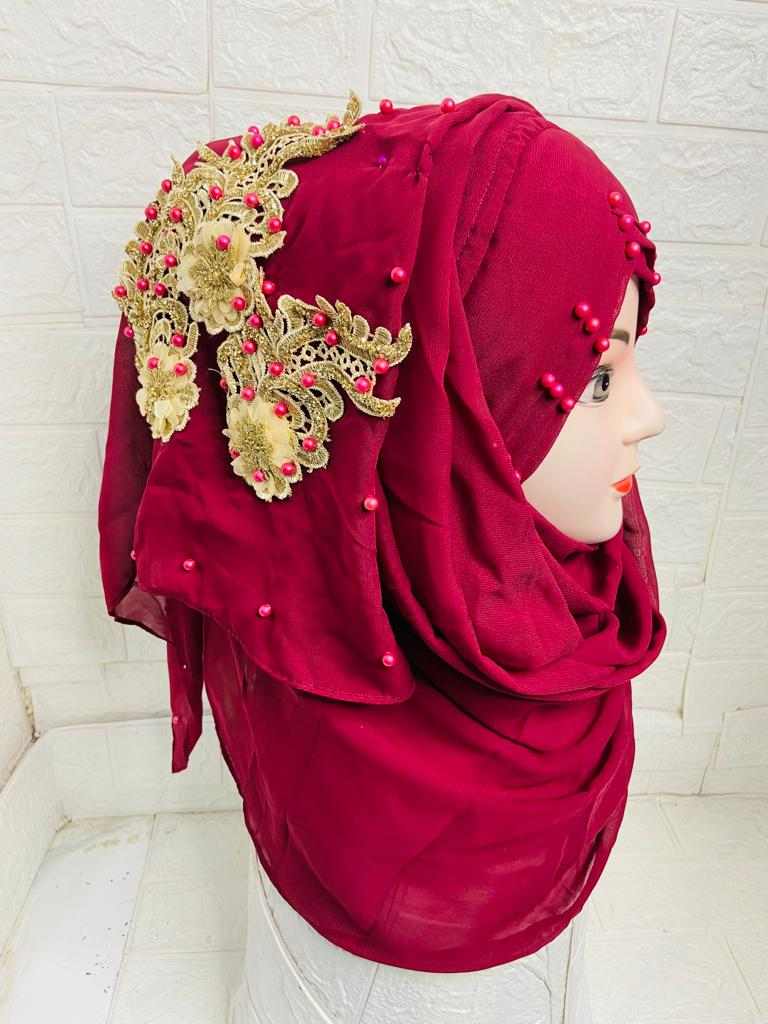 Floral Turkish Ready To Wear Hijab