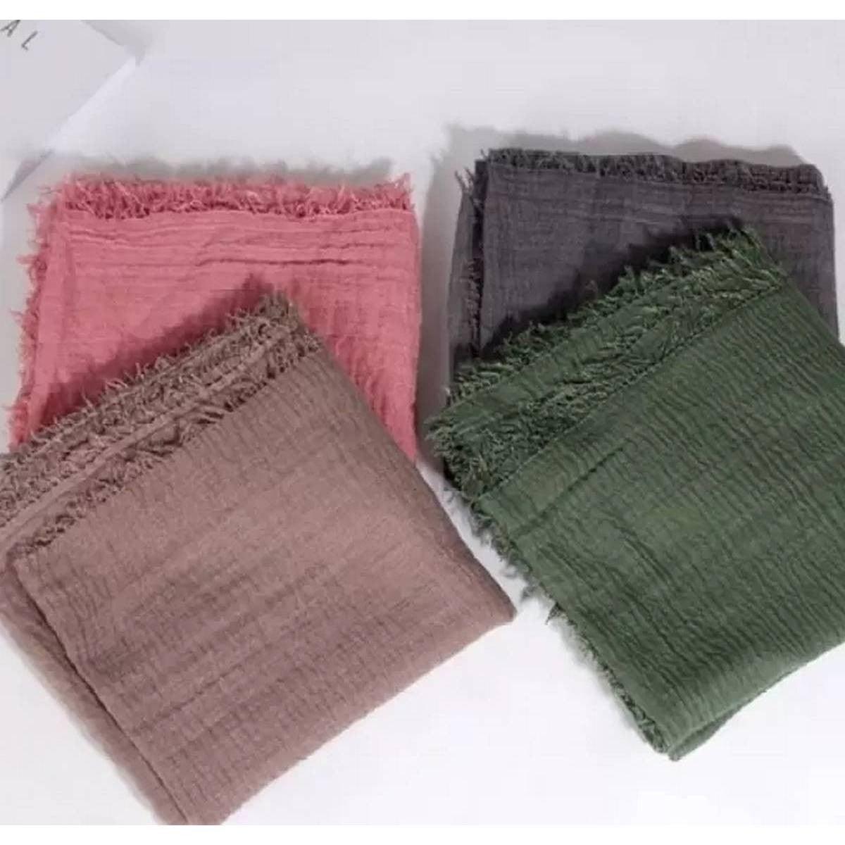 Pack of 4 Crinkle Scarf