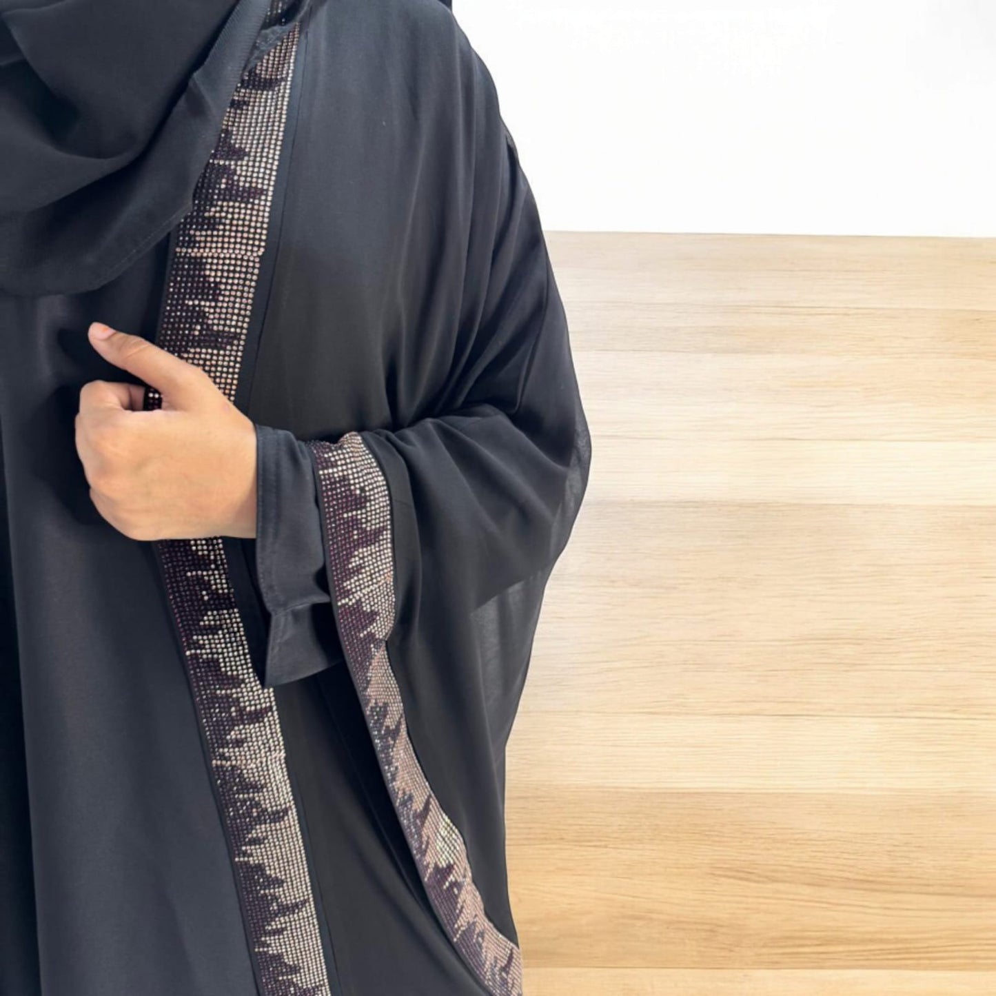 Halima Abaya DMC Stones