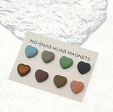 1 Pcs Decent Heart Shape Imported Quality Premium Strong Hijab Magnetic Pins No Snag Multi Use