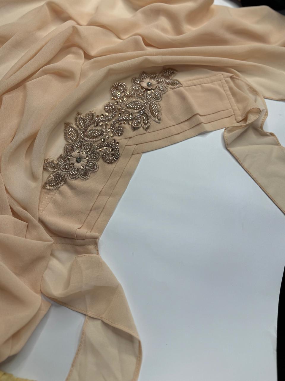 Cutwork Ready to Wear Hijab Color - Skin