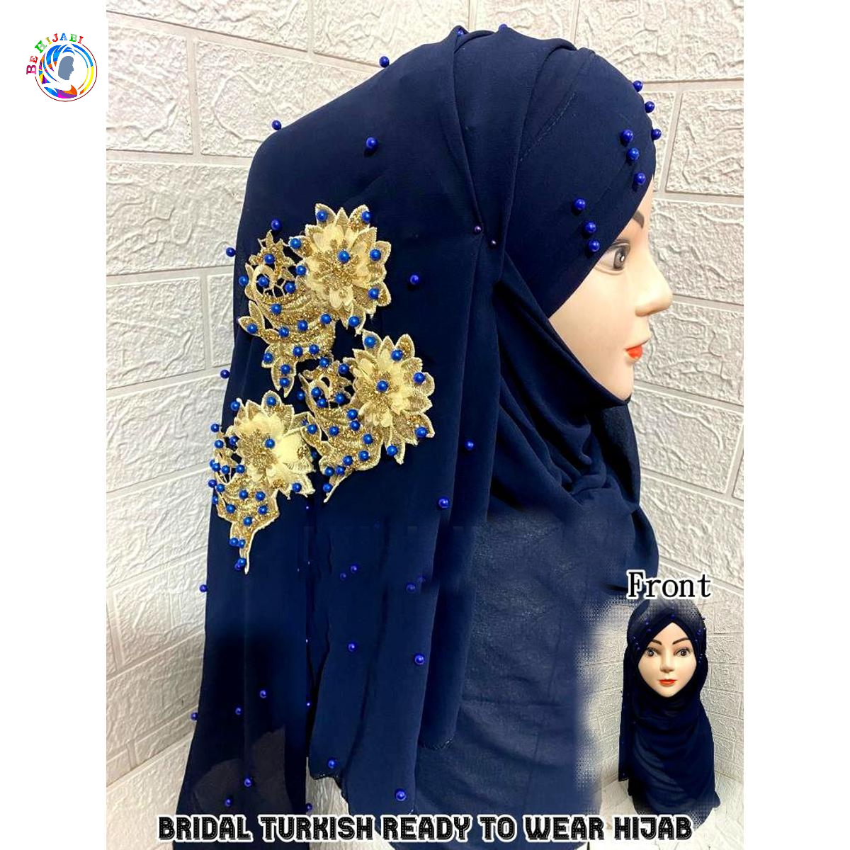 Floral Turkish Ready To Wear Hijab