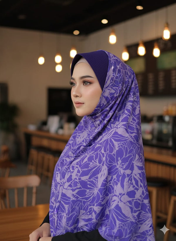 Malaysian Pinless Hijab Design 5