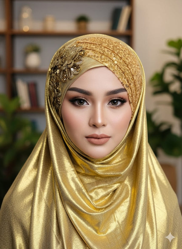 Golden Star Queen Ready to Wear Hijab