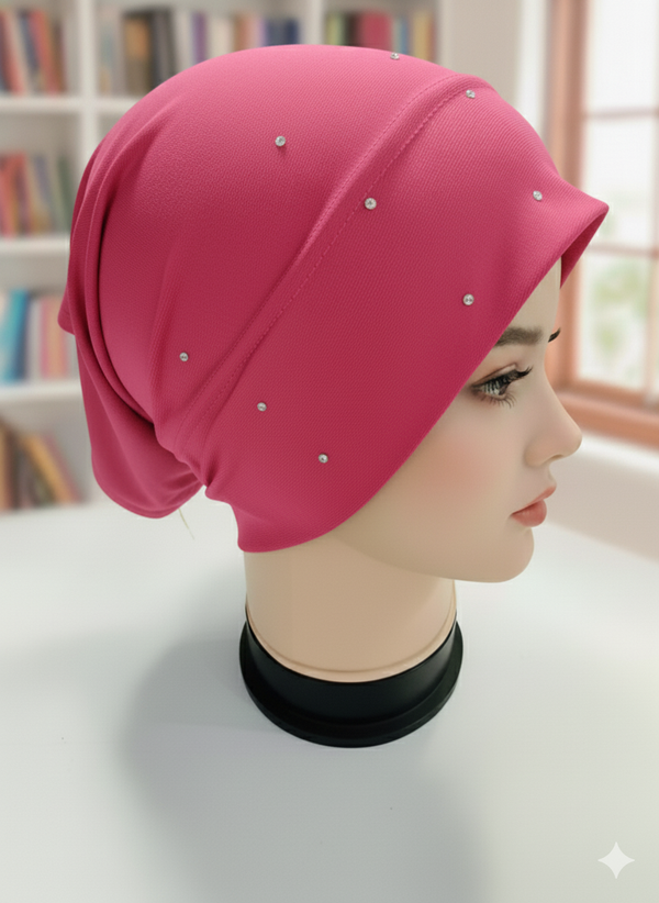 Daimotic High Quality Stone Hijab Cap Colors