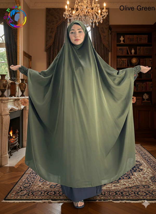 Khimar Color Olive Green