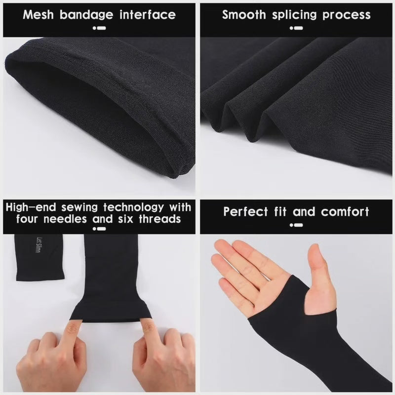 Ice Fabric Arm Sleeves Color Black