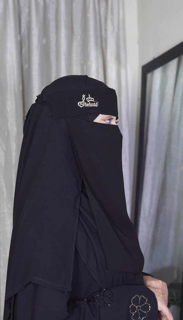 Saudi Embroidered Arabic Niqab - Shehzadi