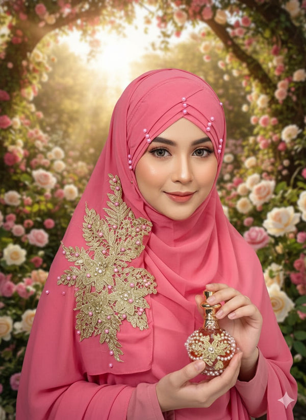 Floral Turkish Ready To Wear Hijab