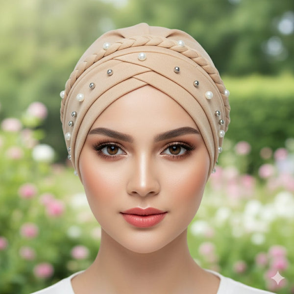 Muslim Hijab Cap Turban Stretch Hat Braid Hijab inner