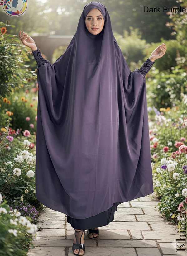 Khimar Color Dark Purple