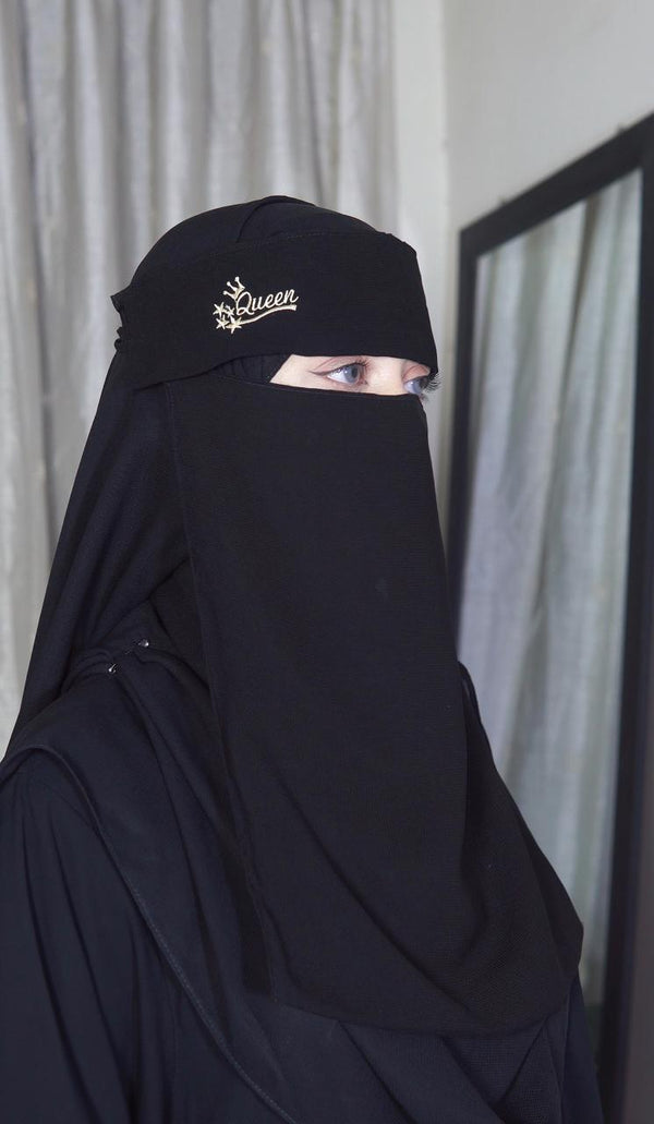 Saudi Embroidered Arabic Niqab - Queen