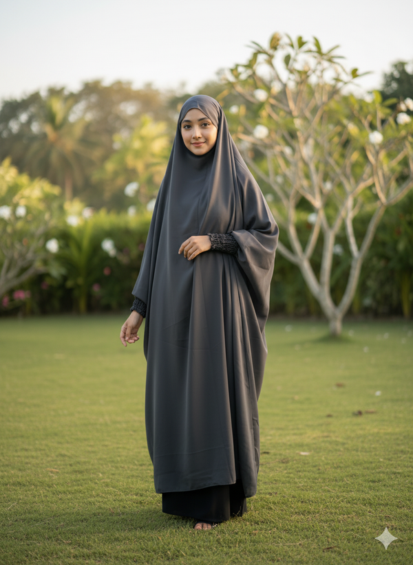 Khimar Color Dark Gray