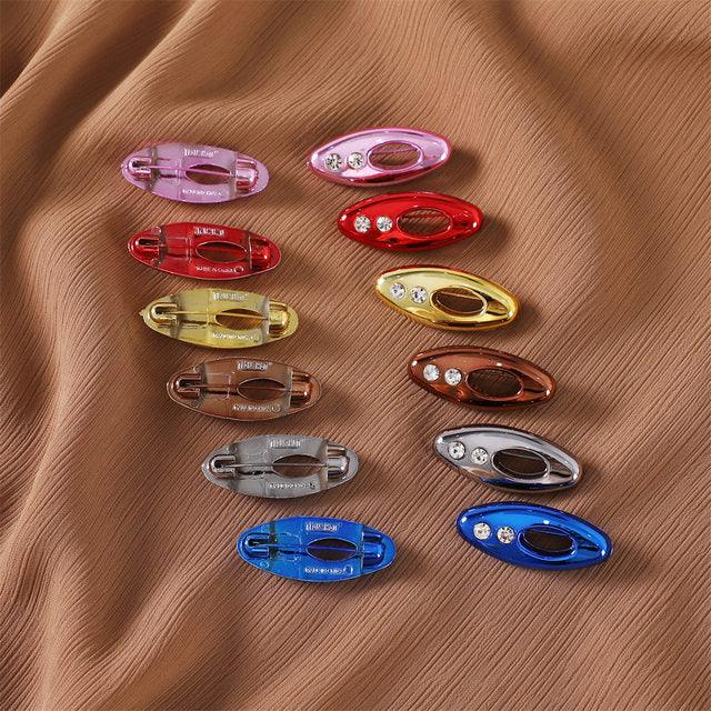 12 Pcs Plastic Rhinestone Muslim Hijab Pins Islamic Scarf Safety Pins