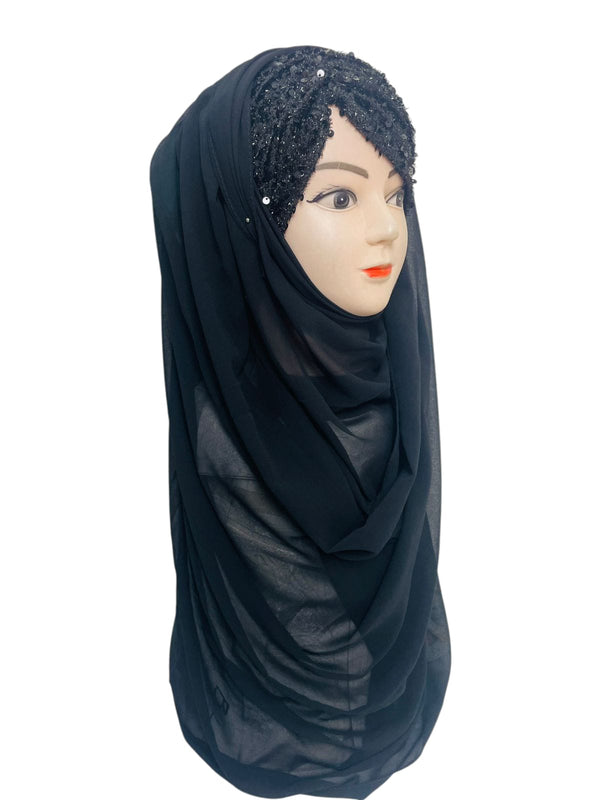 Bridal Hijab Shining Star 2.0 Black