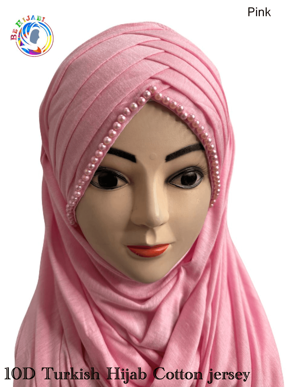 10 D Turkish Hijab Cotton jersey Color Pink